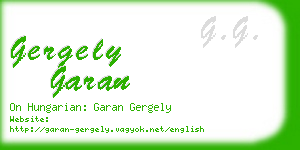 gergely garan business card